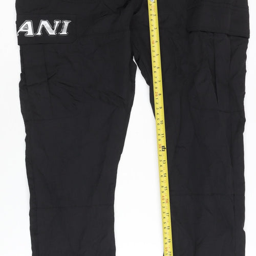 Kani Womens Black XS Cargo Trousers Streetwear Belted