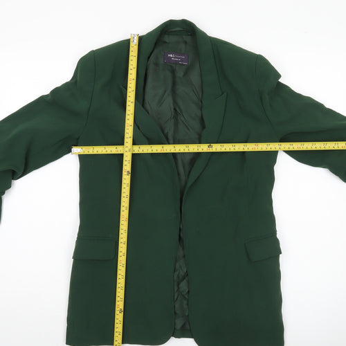 Marks and Spencer Women’s Green Relaxed Fit Blazer Jacket Size 6