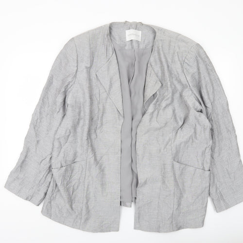 Windsmoor Women’s Grey Plus Size 22 Lined Suit Jacket Blazer