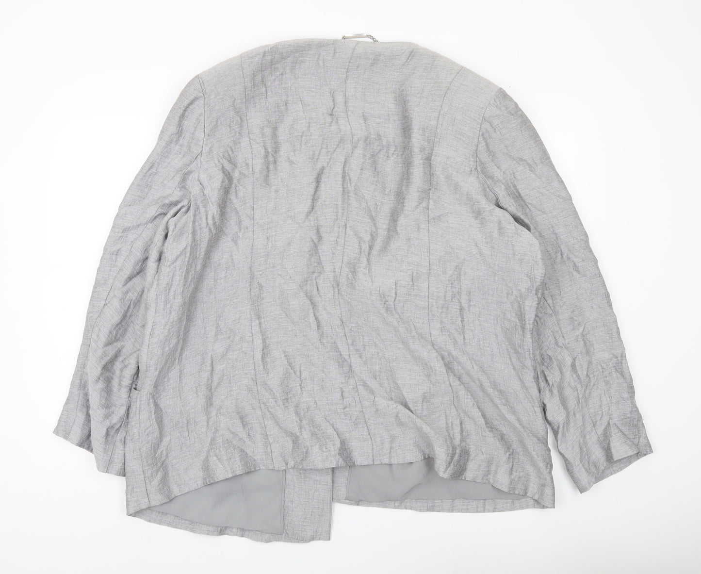 Windsmoor Women’s Grey Plus Size 22 Lined Suit Jacket Blazer