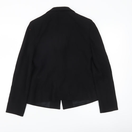 Episode Womens Black Wool Suit Jacket UK 6 Classic Workwear Blazer
