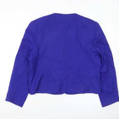 Vivienne Lawrence Women’s Blue Wool Suit Jacket Size 16