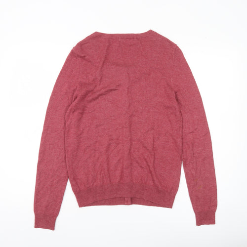 Marks and Spencer Womens Red Size 8 Beaded Cardigan Jumper