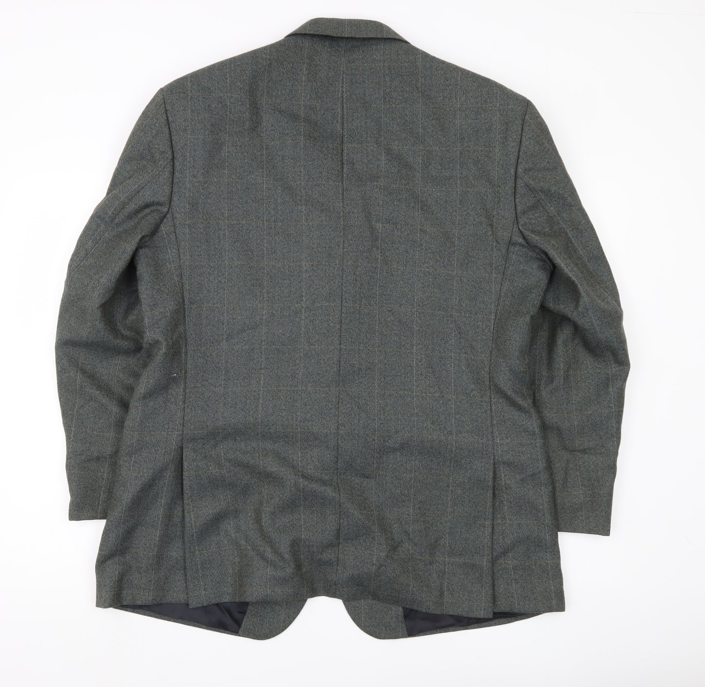 Skopes Mens Grey Striped Wool Blend Blazer Jacket 44S
