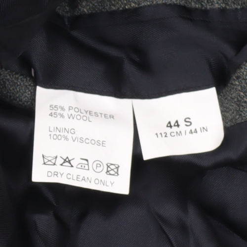 Skopes Mens Grey Striped Wool Blend Blazer Jacket 44S