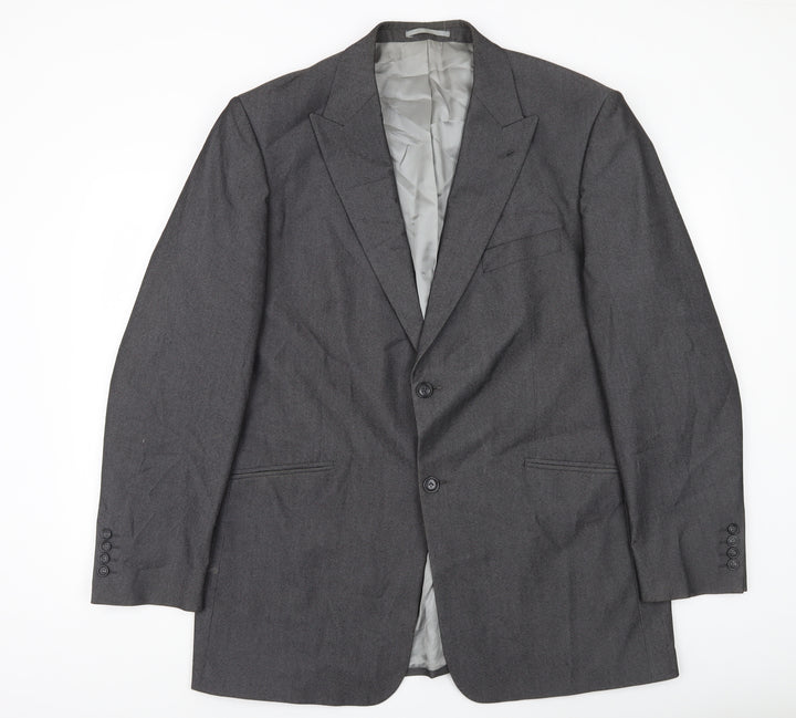Armando Men's Grey Blazer Jacket 46 Chest XL Regular Fit Formal