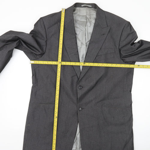 Armando Men's Grey Blazer Jacket 46 Chest XL Regular Fit Formal