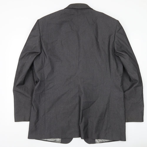 Armando Men's Grey Blazer Jacket 46 Chest XL Regular Fit Formal