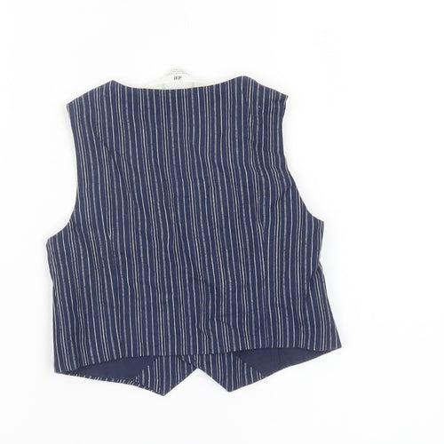 H&M Boys Blue Pinstripe Waistcoat 2-3 Years Formal Wedding Party