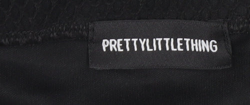 PrettyLittleThing Women’s Black Lace Ruffle High Rise Pencil Skirt Size 6