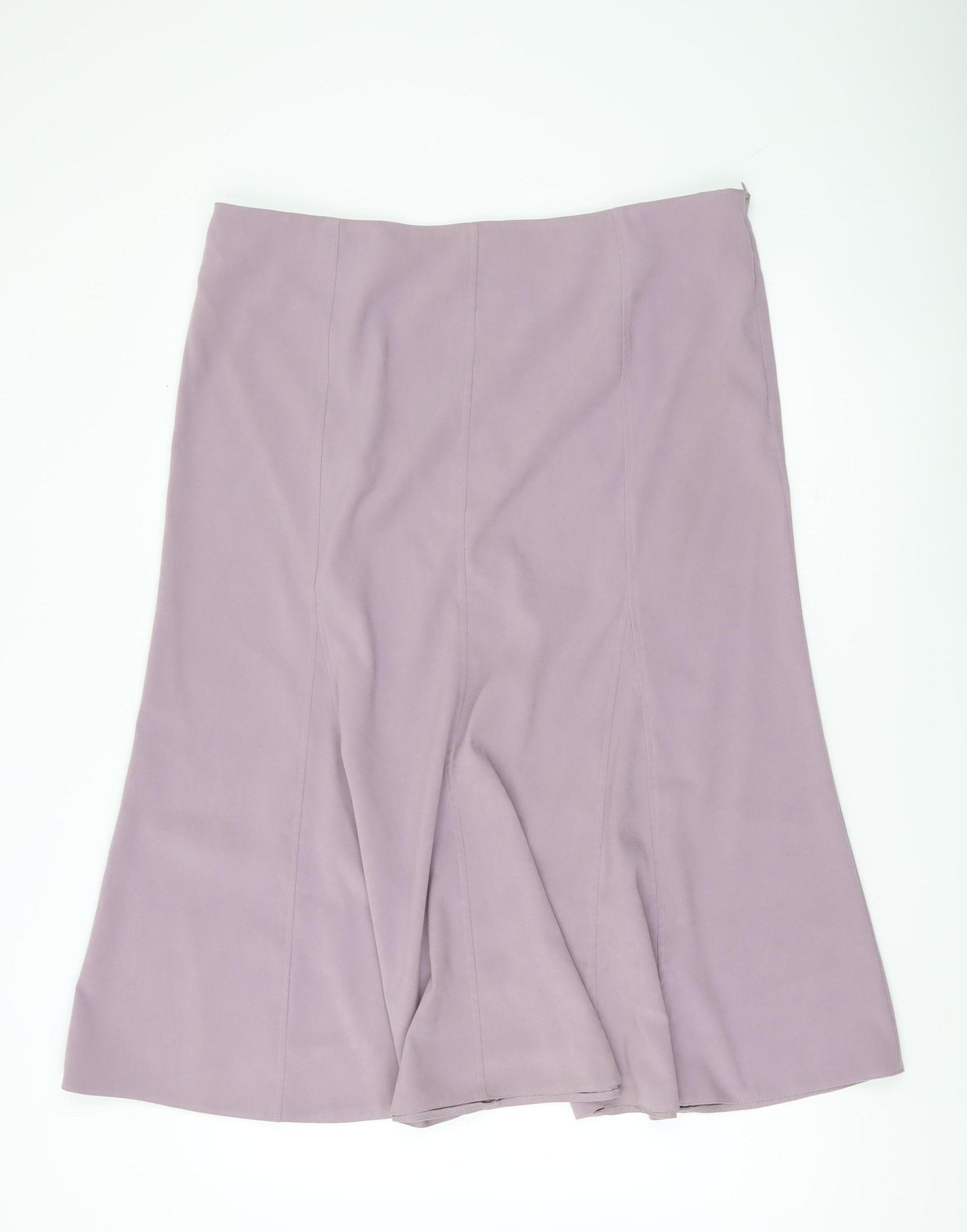 Bonmarché Women’s Purple Flare Knee Length Skirt Size 18