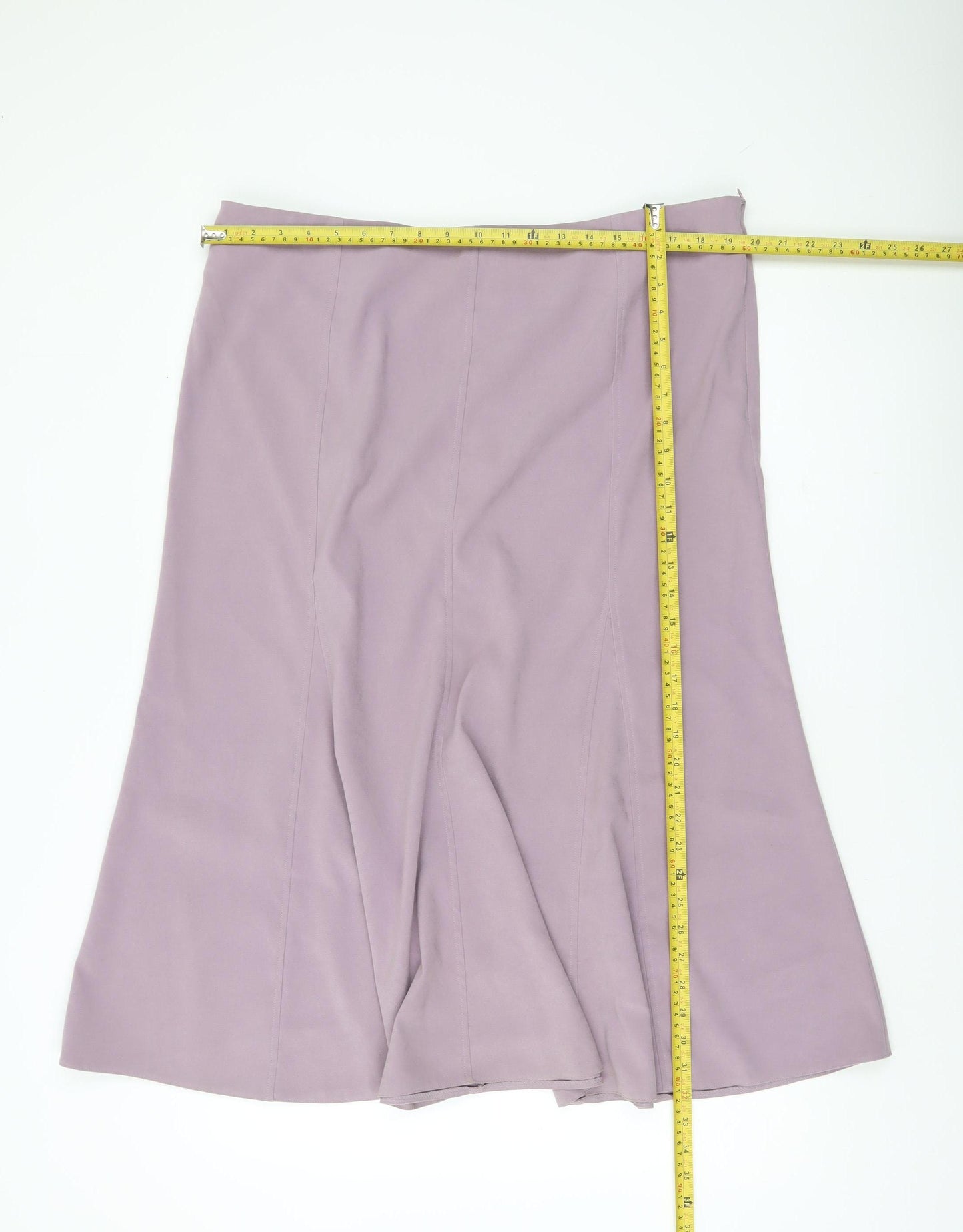 Bonmarché Women’s Purple Flare Knee Length Skirt Size 18