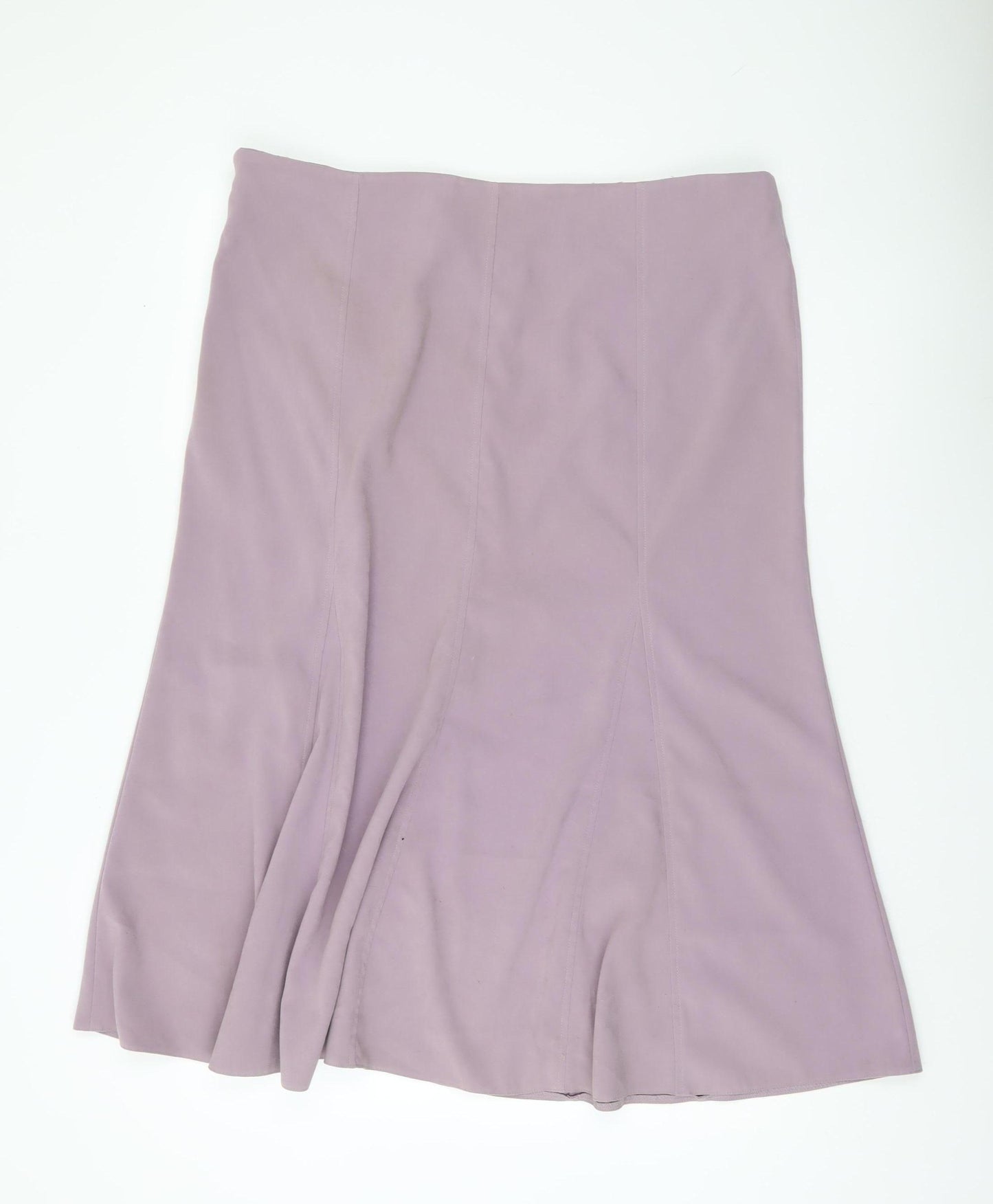 Bonmarché Women’s Purple Flare Knee Length Skirt Size 18