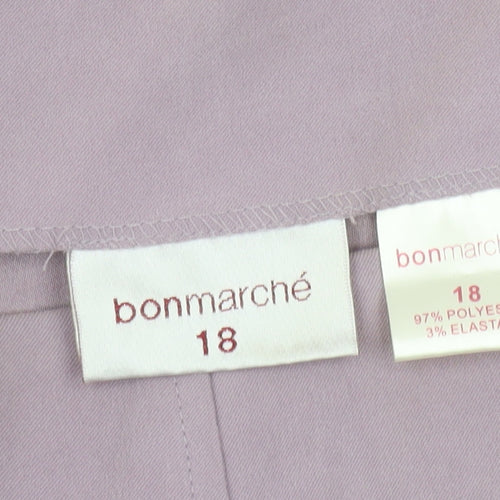 Bonmarché Women’s Purple Flare Knee Length Skirt Size 18
