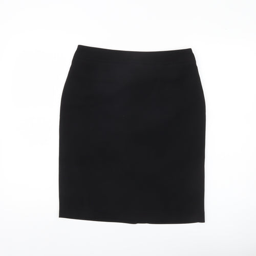 Amaranto Womens Black Size 10 Pencil Knee Length Skirt Workwear