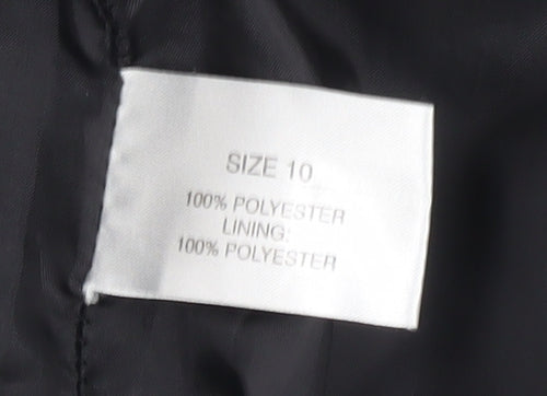 Amaranto Womens Black Size 10 Pencil Knee Length Skirt Workwear