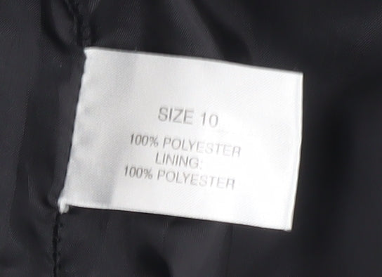 Amaranto Womens Black Size 10 Pencil Knee Length Skirt Workwear