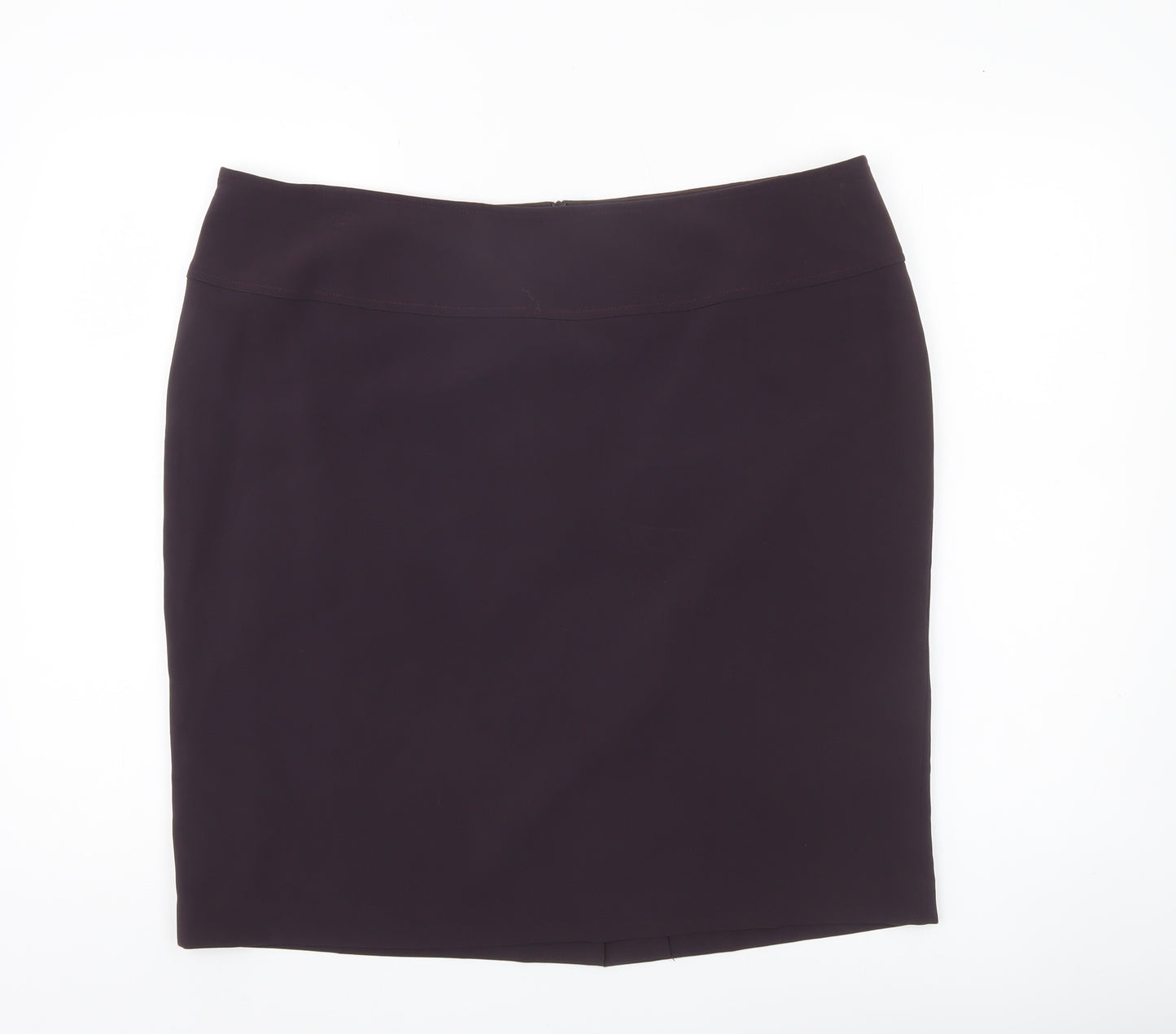 Louben Women Purple Size 16 Knee Length Pencil Skirt Workwear