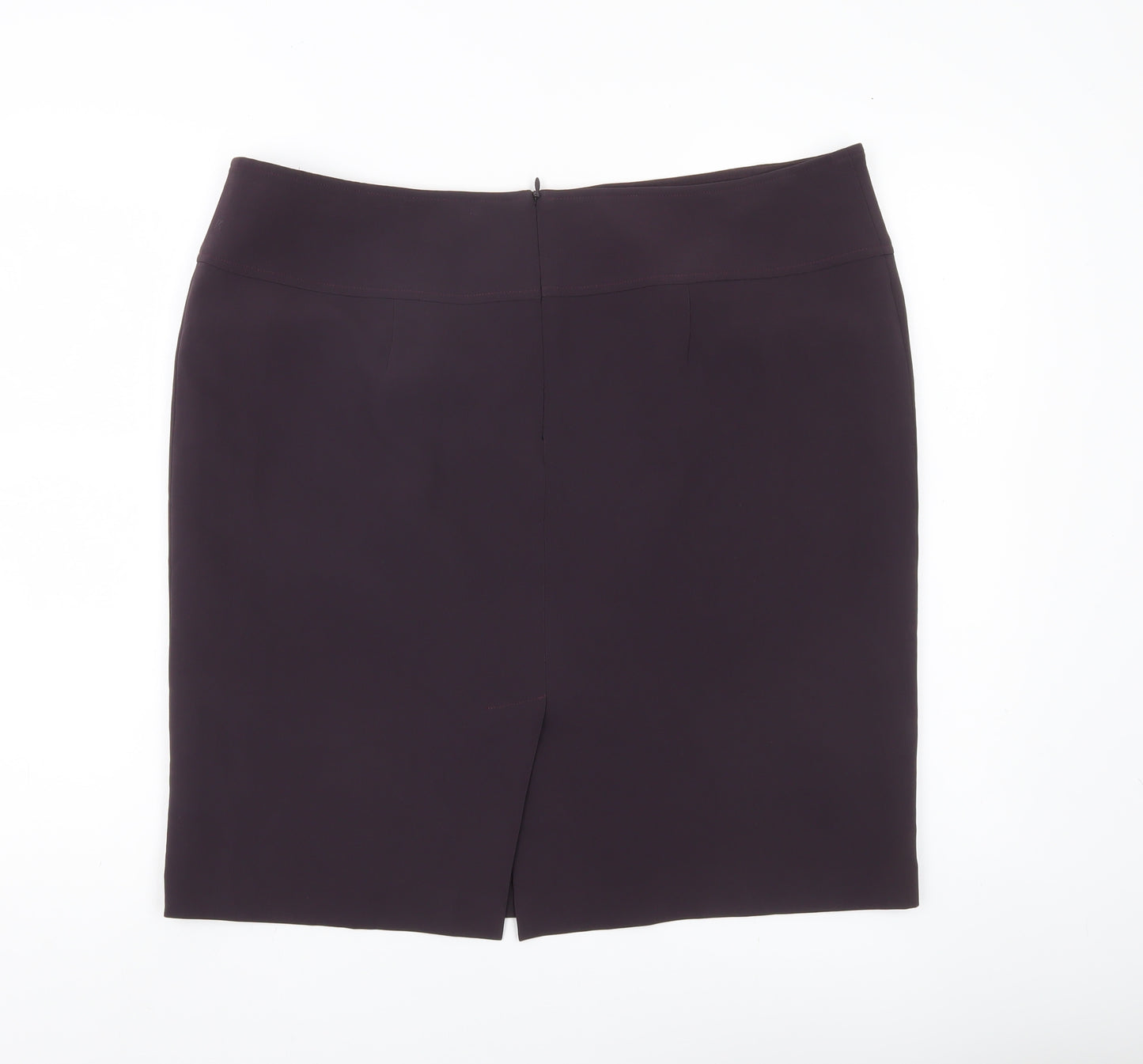 Louben Women Purple Size 16 Knee Length Pencil Skirt Workwear