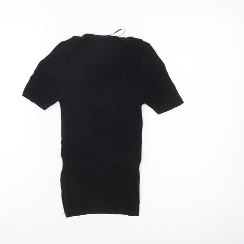 Next Women’s Black XS Slim Fit Sweetheart Knit Top