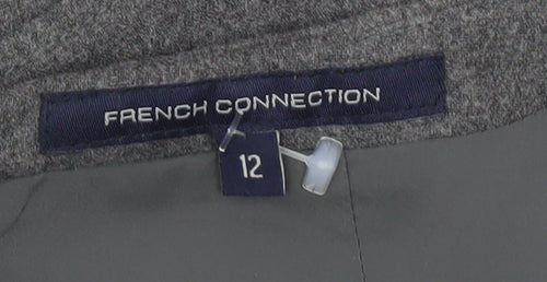 French Connection Women’s Grey Wool Blend Sheath Dress Size 12