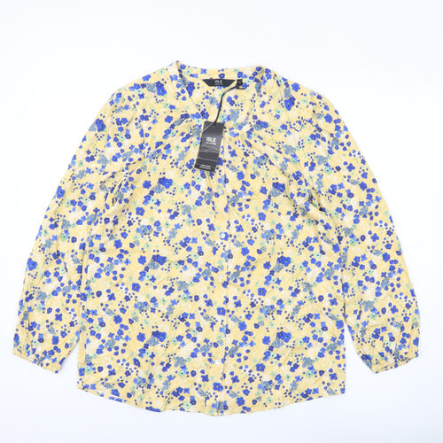 Isle Collection Womens Multicoloured Floral Blouse Size 12