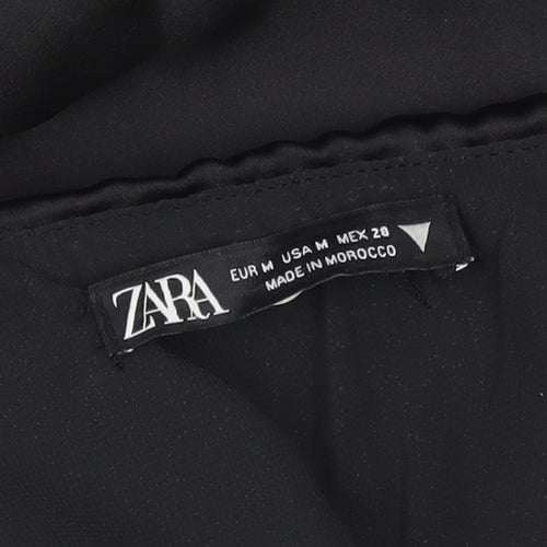 Zara Women Black Size 12 Strapless Asymmetric Hi-Low Party Dress