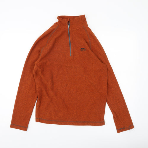 Trespass Men's Brown XS 1/4 Zip Pullover Sweatshirt Outdoor Fleece