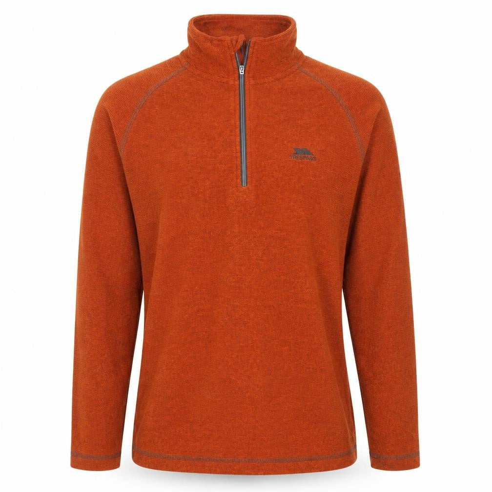 Trespass Men's Brown XS 1/4 Zip Pullover Sweatshirt Outdoor Fleece