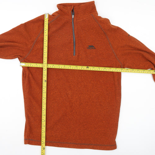 Trespass Men's Brown XS 1/4 Zip Pullover Sweatshirt Outdoor Fleece