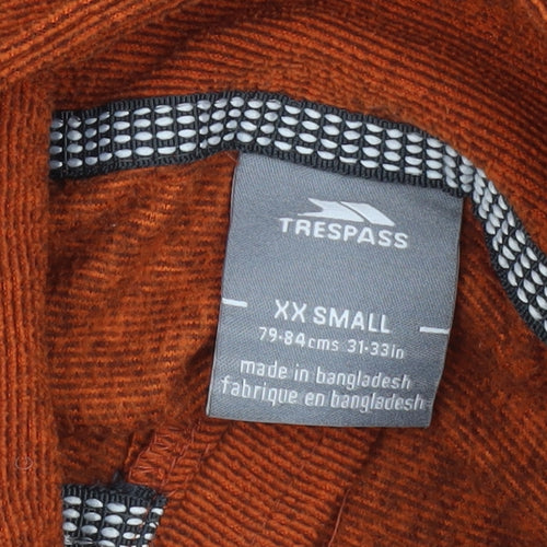 Trespass Men's Brown XS 1/4 Zip Pullover Sweatshirt Outdoor Fleece