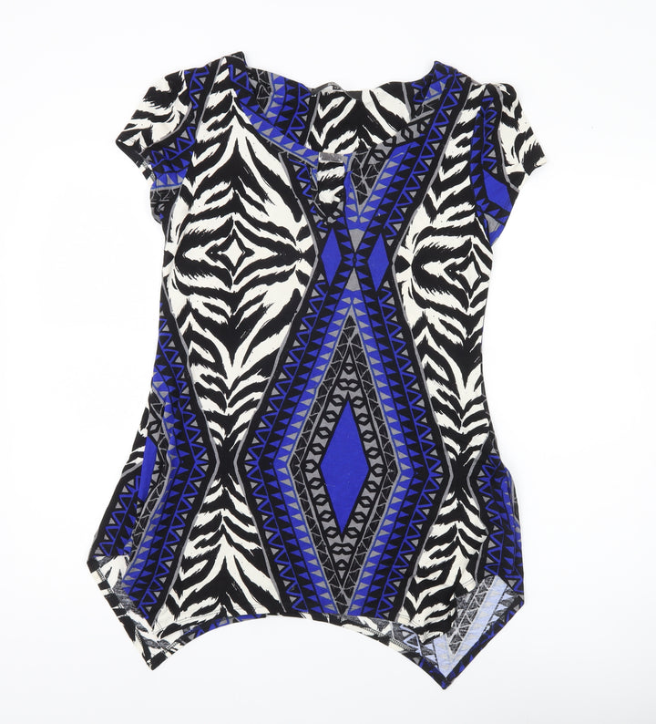 Star by Julien Macdonald Womens Multicoloured Tunic Top Size 12