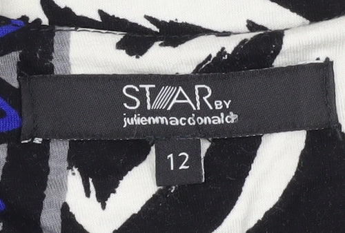 Star by Julien Macdonald Womens Multicoloured Tunic Top Size 12