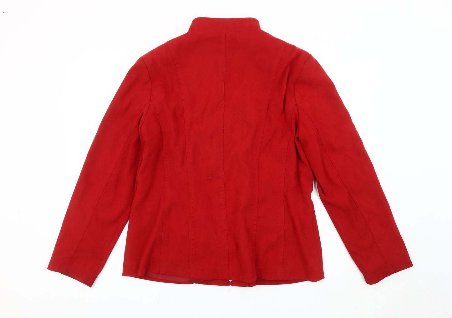 Alexara Women’s Red Size 20 Zip Up Basic Jacket with Pockets