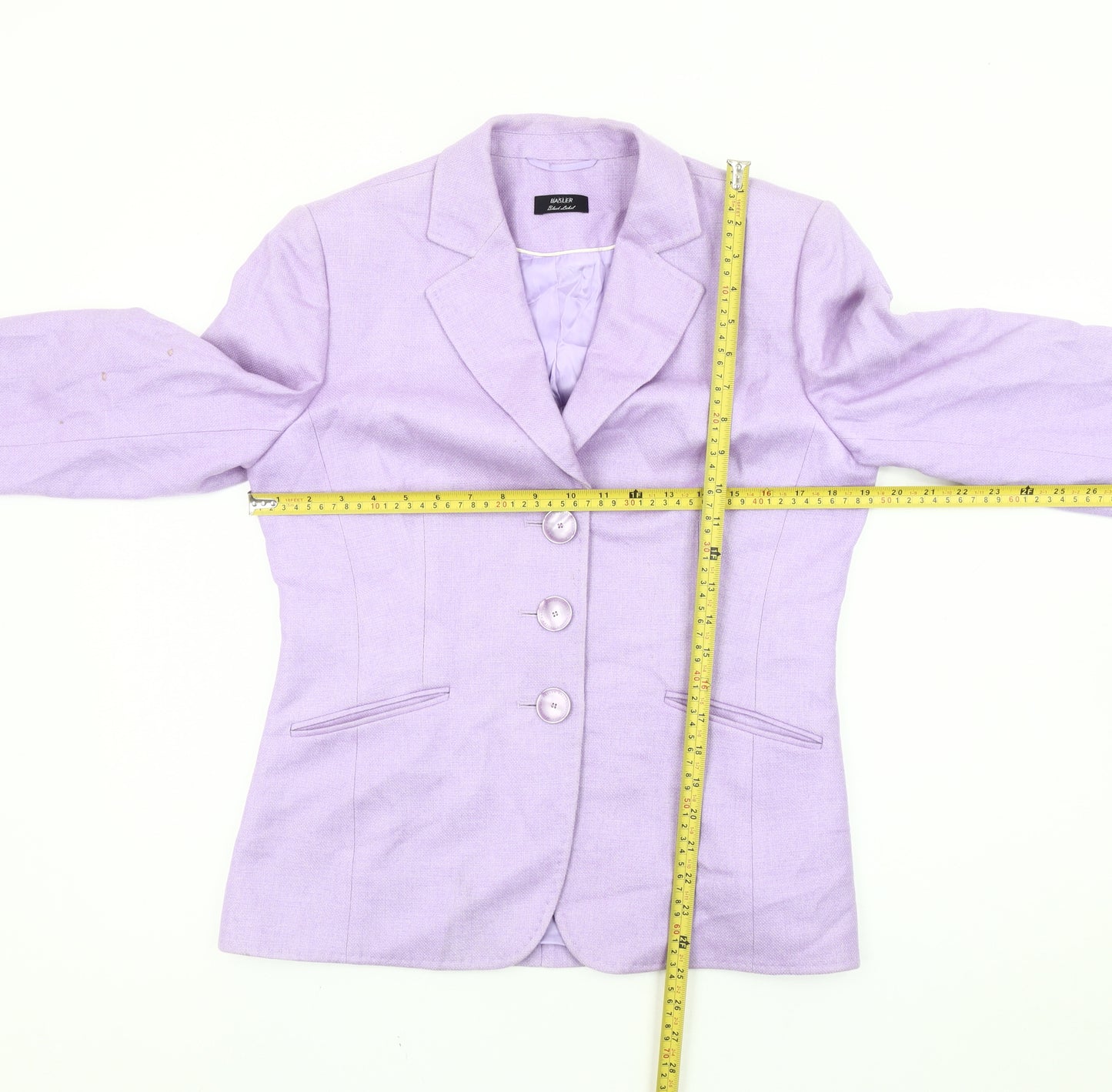 Basler Black Label Women’s Purple Blazer Size 12 Tailored Jacket