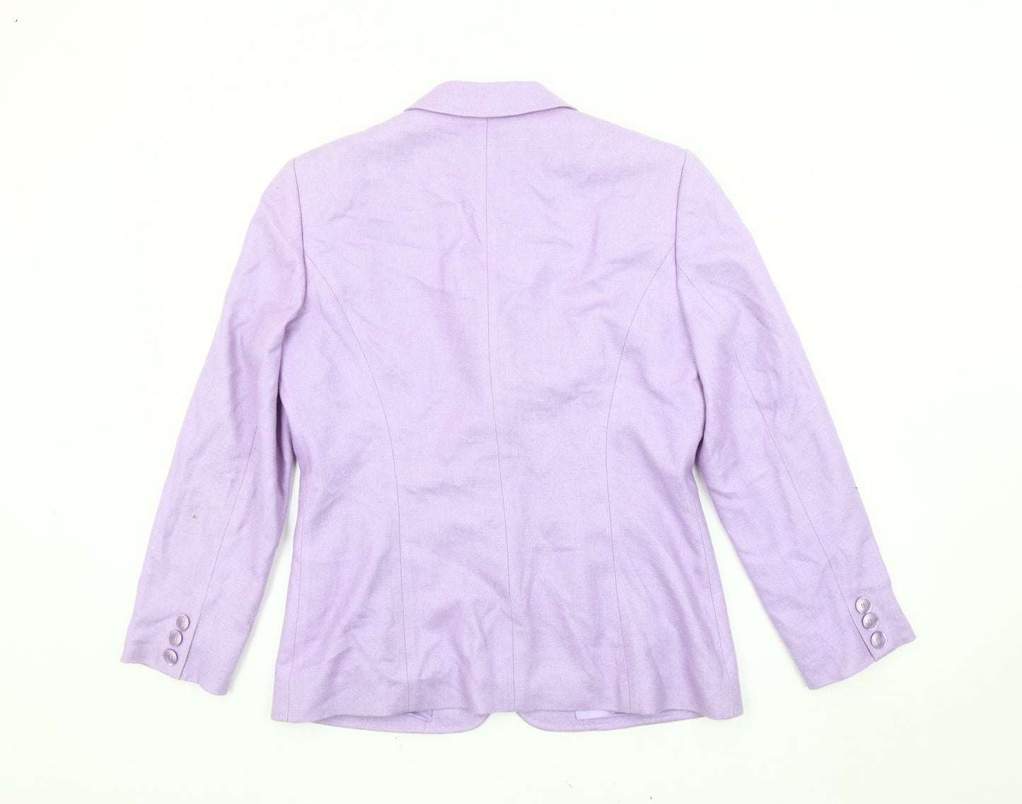 Basler Black Label Women’s Purple Blazer Size 12 Tailored Jacket