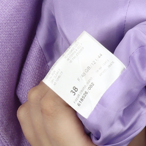 Basler Black Label Women’s Purple Blazer Size 12 Tailored Jacket