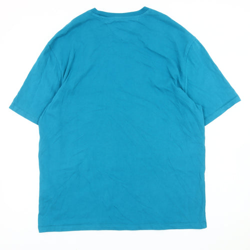 Tommy Hilfiger Men’s Blue M Regular Fit Logo T-Shirt