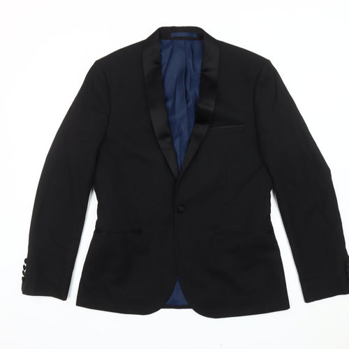 Marks and Spencer Men’s Black 38 Short Shawl Lapel Suit Jacket
