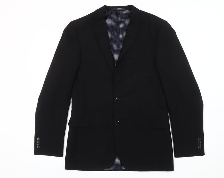 Taylor & Wright Men's Black 36R Slim Fit Blazer Jacket