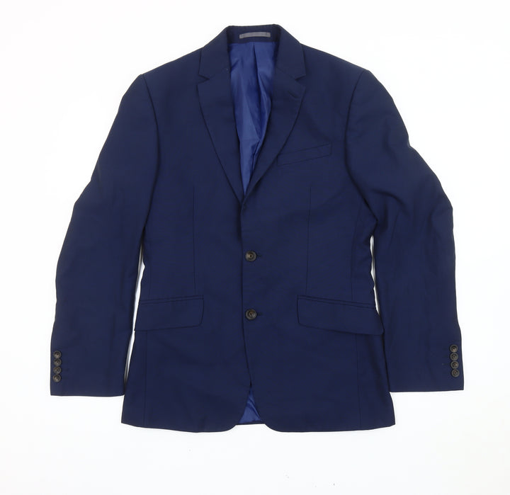 Marks and Spencer Men's Blue 36R Blazer Jacket Regular Fit