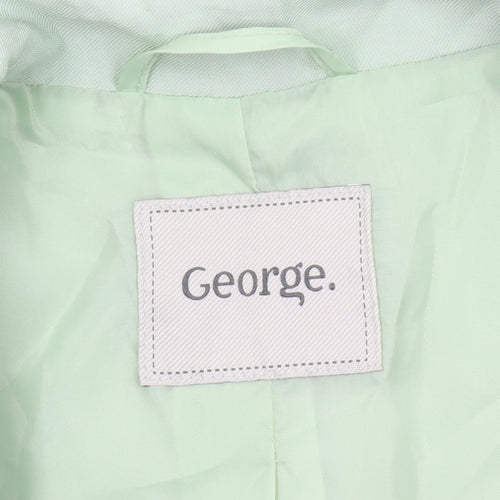 George Women’s Green Blazer Jacket Size 6 Regular Single-Breasted