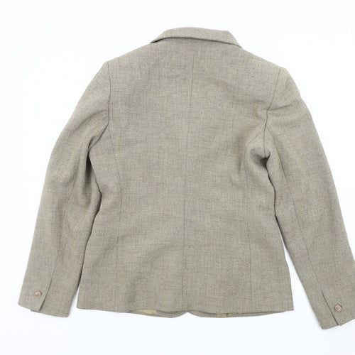 Amaranto Womens Beige Size 12 Blazer Jacket Formal Workwear