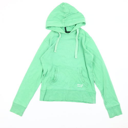Soulcal Women’s Green Pullover Hoodie Size 8 Cotton Logo Casual