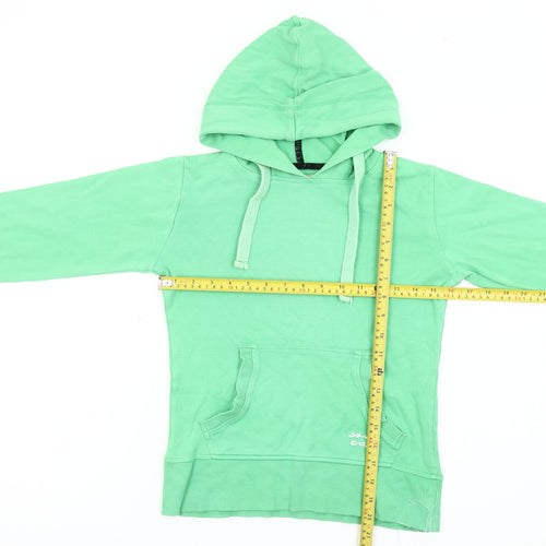 Soulcal Women’s Green Pullover Hoodie Size 8 Cotton Logo Casual