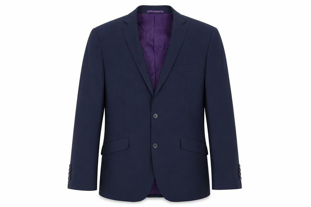 Charlie Allen for George Men's Navy Blue 40R Wool Blend Blazer