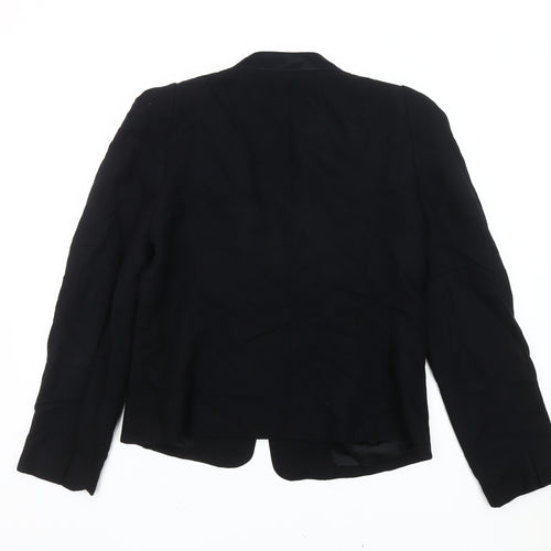 Caroll Womens Black Size 14 Regular Fit Blazer Jacket