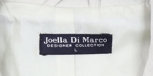 Joella Di Marco Women’s Beige Waistcoat L Sleeveless Zip Casual