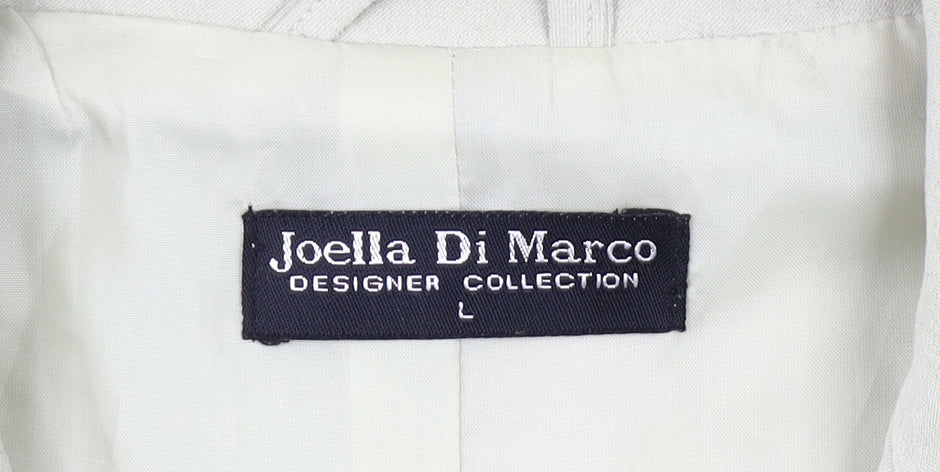 Joella Di Marco Women’s Beige Waistcoat L Sleeveless Zip Casual