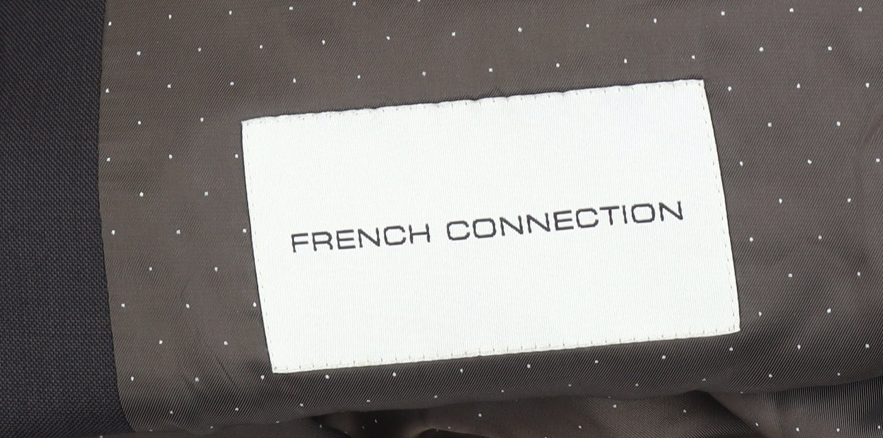 French Connection Men's Brown Wool Blend Regular Blazer Jacket 40R